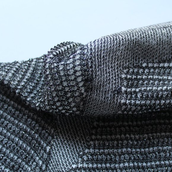 Maje Madame Fine Knit Cardigan Metallic Silver Size 1/ Small - Picture 7 of 10